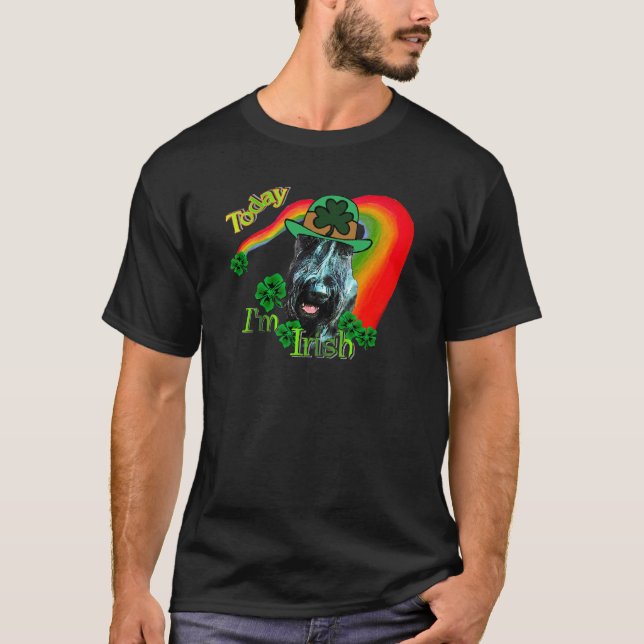 Giant Schnauzer St Patricks Day T-Shirt (Vorderseite)