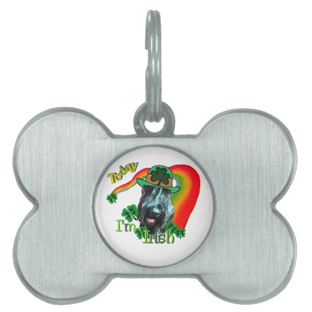 Giant Schnauzer St Patricks Day Tiermarke (Vorderseite)