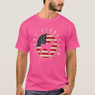 Giant Schnauzer Usa Flag 4. Juli Mama Vater T-Shirt