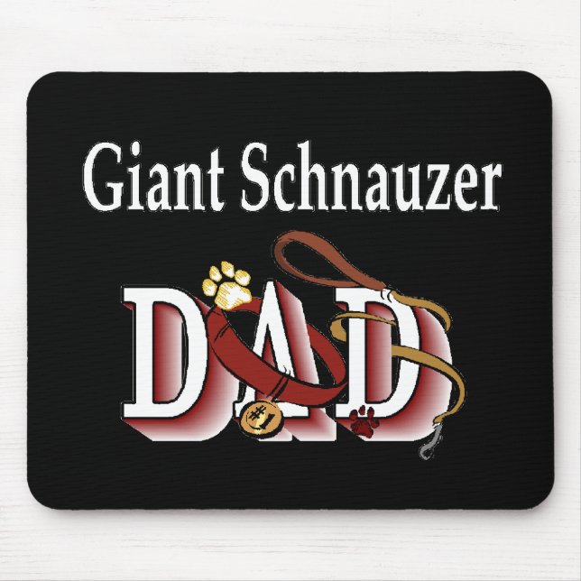 Giant Schnauzer Vater Geschenke Mousepad (Vorne)