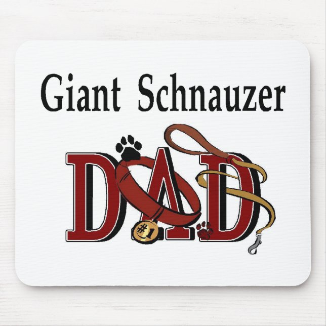 Giant Schnauzer Vater Geschenke Mousepad (Vorne)