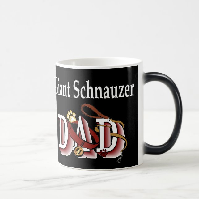 Giant Schnauzer Vater Geschenke Verwandlungstasse (Rechts)
