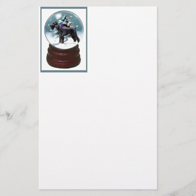 Giant Schnauzer Weihnachten Briefpapier (Vorderseite)