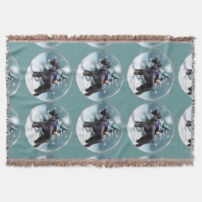 Giant Schnauzer Weihnachten Decke (Vorderseite)