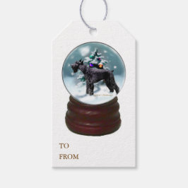 Giant Schnauzer Weihnachten Geschenkanhänger