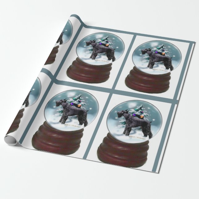 Giant Schnauzer Weihnachten Geschenkpapier (Ungerollt)