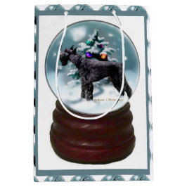 Giant Schnauzer Weihnachten Mittlere Geschenktüte