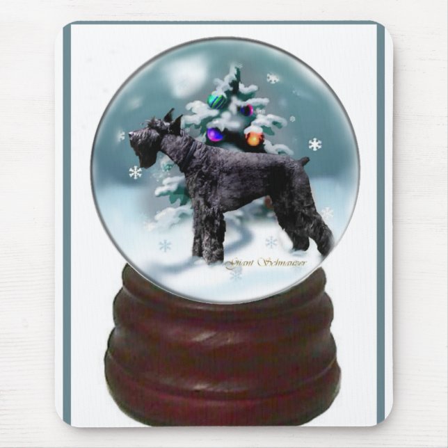 Giant Schnauzer Weihnachten Mousepad (Vorne)