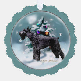 Giant Schnauzer Weihnachten Ornament Karte