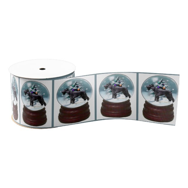 Giant Schnauzer Weihnachten Ripsband (Spule)