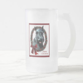 Giant Schnauzer Weihnachtsgeschenke Mattglas Bierglas
