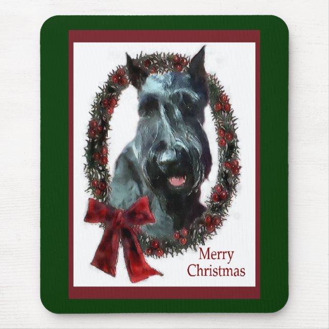 Giant Schnauzer Weihnachtsgeschenke Mousepad (Vorne)