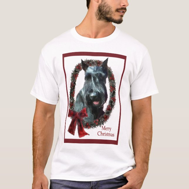 Giant Schnauzer Weihnachtsgeschenke T-Shirt (Vorderseite)