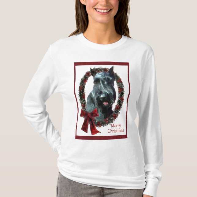 Giant Schnauzer Weihnachtsgeschenke T-Shirt (Vorderseite)