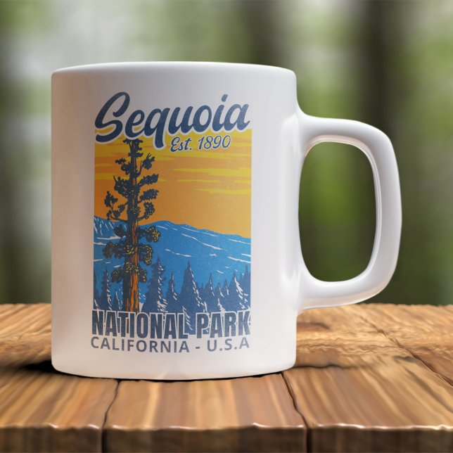 Giant Sequoias Forest Nature Scene Kaffeetasse (Von Creator hochgeladen)