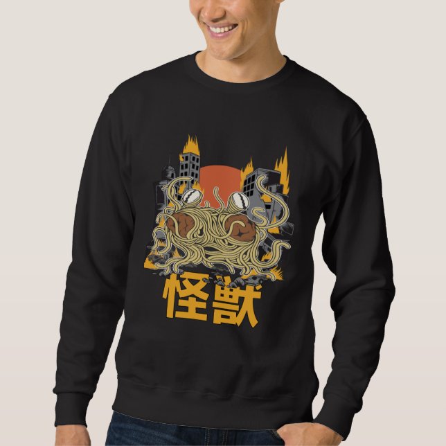 Giant Spaghetti Monster Sunset Japanese Sweatshirt (Vorderseite)