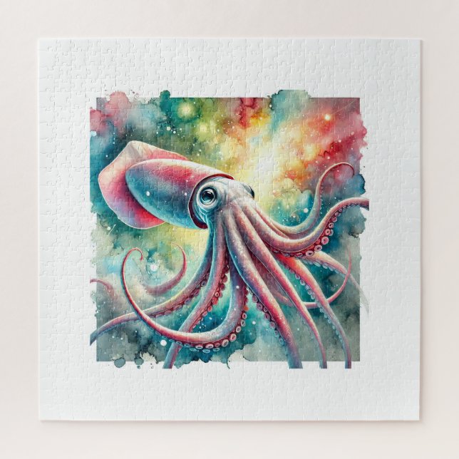 Giant Squid 051124AREF102 - Watercolor Puzzle (Vertikal)
