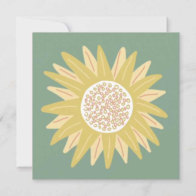 Giant Sunflower Einladung (Vorderseite)