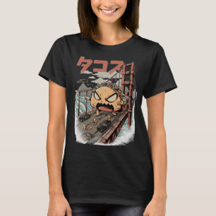 Giant Taco Monster Kaiju mexikanisches Essen Kawai T-Shirt
