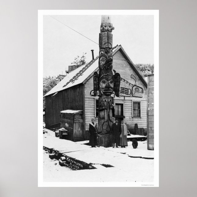 Giant Totem Ketchikan 1913 Poster (Vorne)