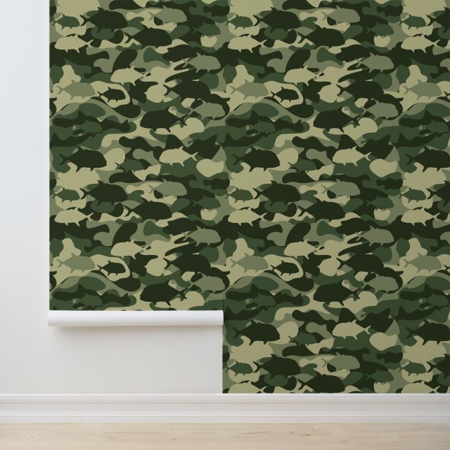 Giant trevally - Ulua-Tarnmuster Tapete (Anwendung)