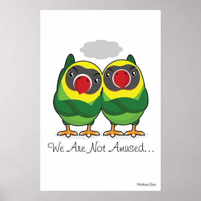 Giant 'We are not asmusam' Lovebirds Poster (Vorne)
