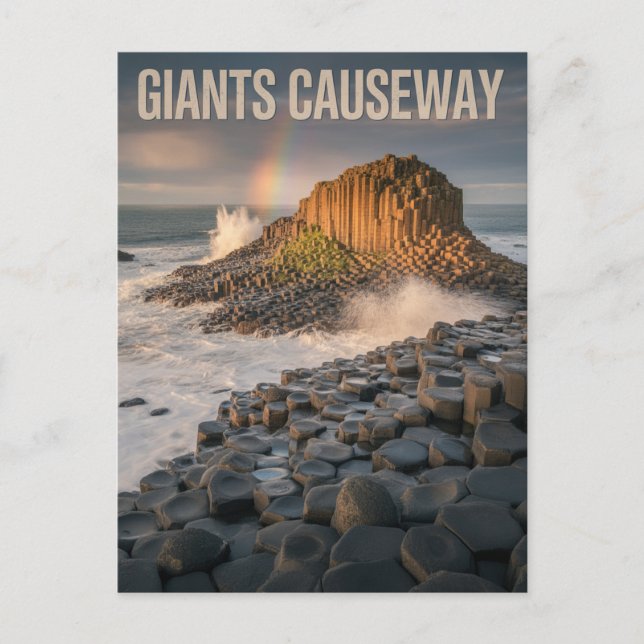Giants Causeway Feiertagspostkarte (Vorderseite)