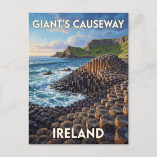 Giant's Causeway Irland Sechseckige Felslandschaft Postkarte