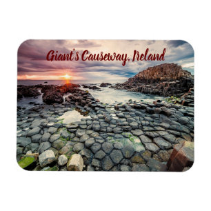 Giant's Causeway Irland stilisiert Magnet