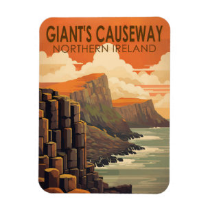 Giants Causeway Nordirland Reise Vintage Magnet