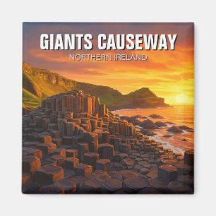 Giants Causeway Nordirland Reisen Sunset Magnet