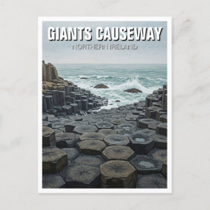 Giants Causeway Nordirland Reisen Sunset Postkarte