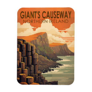 Giants Causeway Nordirland Reisen Vintag Magnet