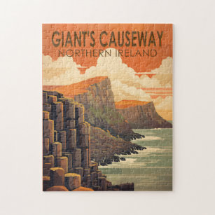 Giants Causeway Nordirland Reisen Vintag Puzzle