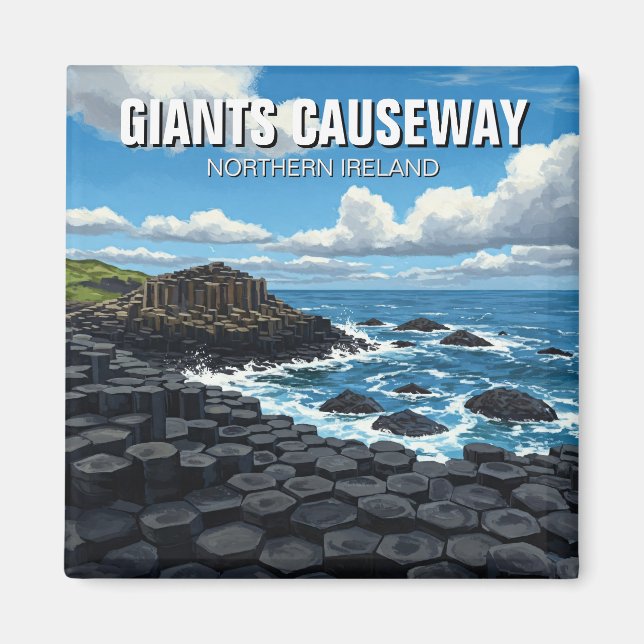 Giants Causeway Nordirland Travel Magnet (Vorne)