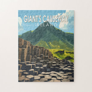 Giant's Causeway Reise Kunst Vintage Puzzle