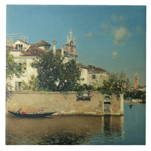 Giardino del Palazzo Vendramin in Venedig Fliese