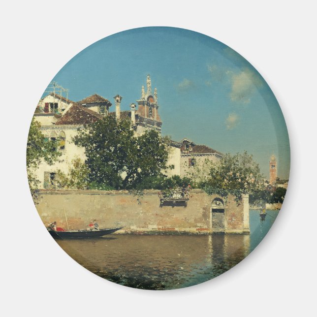 Giardino del Palazzo Vendramin in Venedig Magnet (Vorne)
