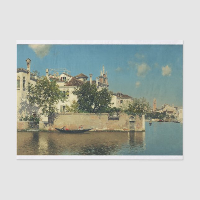 Giardino del Palazzo Vendramin in Venedig Seidenpapier (Vorderseite)