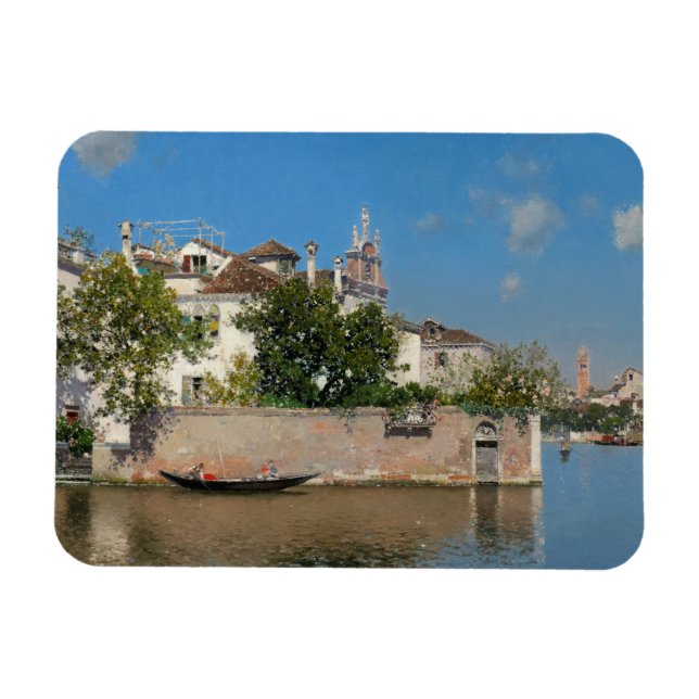 Giardino del Palazzo Vendramin, Martin Rico Magnet (Horizontal)