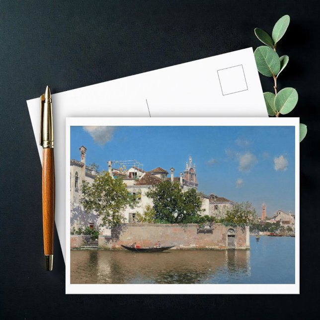 Giardino del Palazzo Vendramin, Martin Rico Postkarte (Von Creator hochgeladen)