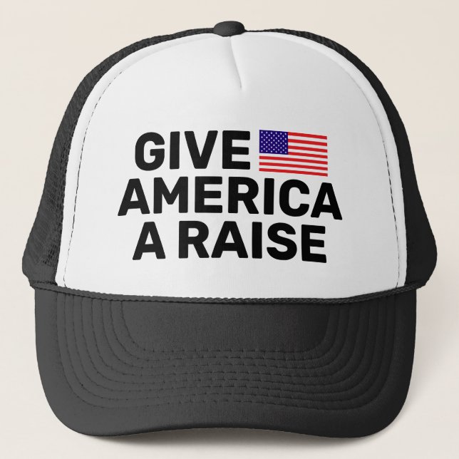 Gib Amerika einen Raise™ Trucker Hat Truckerkappe (Vorderseite)