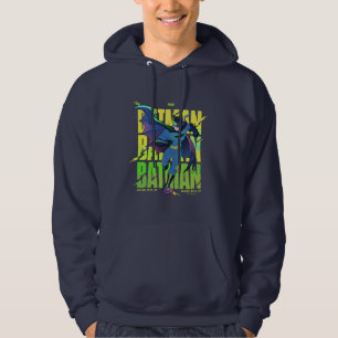 Gib Batman nie auf, der mit Grafik läuft Hoodie
