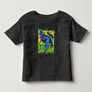 Gib Batman nie auf, der mit Grafik läuft Kleinkind T-shirt