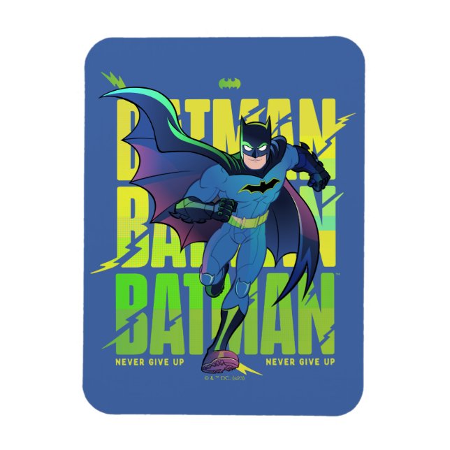 Gib Batman nie auf, der mit Grafik läuft Magnet (Vertikal)