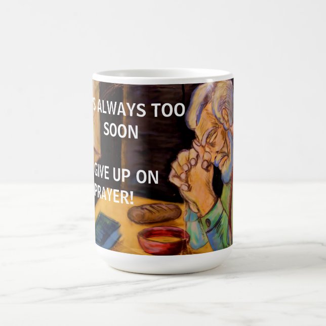 GIB DAS GEBET NIE AUF  KAFFEETASSE (Mittel)