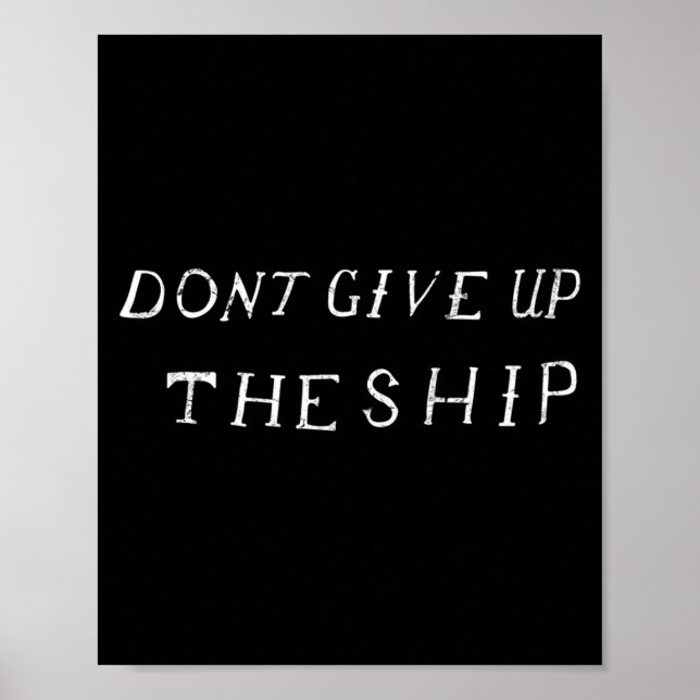 Gib das Schiff Perry-Flagge nicht auf (clic, Front Poster (Vorne)