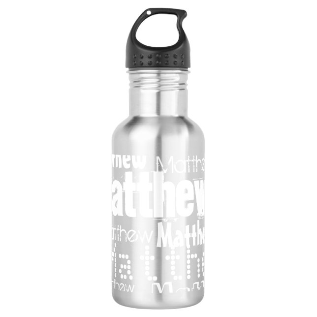 Gib deinen Namen drüber. Trinkflasche (Vorderseite)