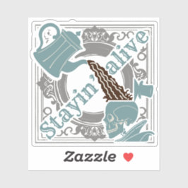 Gib den Kaffee rein! Aufkleber