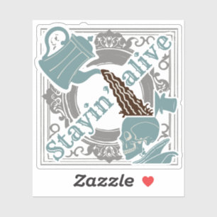 Gib den Kaffee rein! Aufkleber